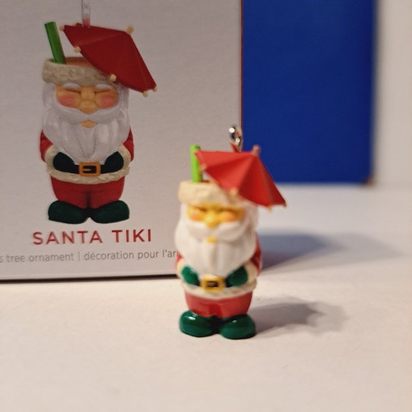 Hallmark Other - Hallmark Keepsake Ornament 2021 Santa Tiki Cup Mug Miniature Mini Christ…